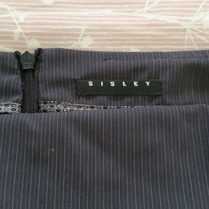 Black/grey skirt and blazer set